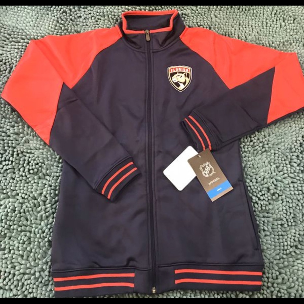 NHL GIRLS FLORIDA PANTHERS EMBROIDERED JACKET.